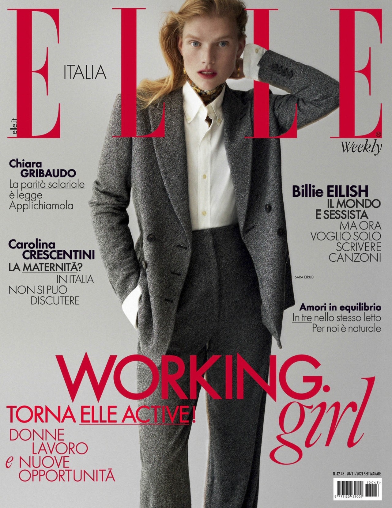 Elle Italia November 2021 Cover Story Editorial