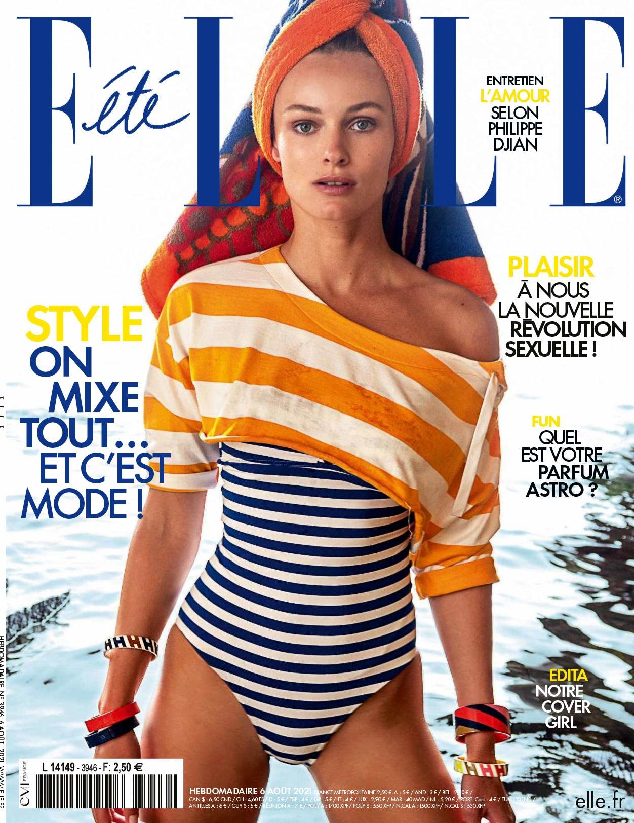 Elle France August 2021 Cover Story Editorial