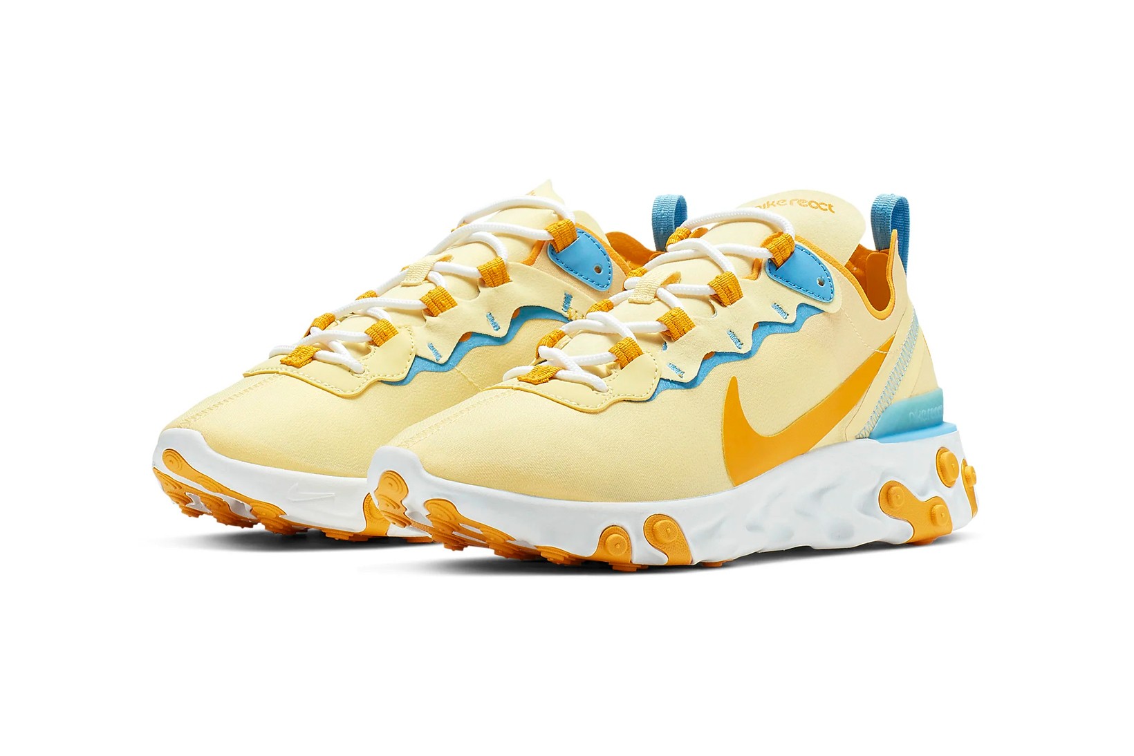 Nike React Element 55: Bicycle Yellow + Universal Blue Product
