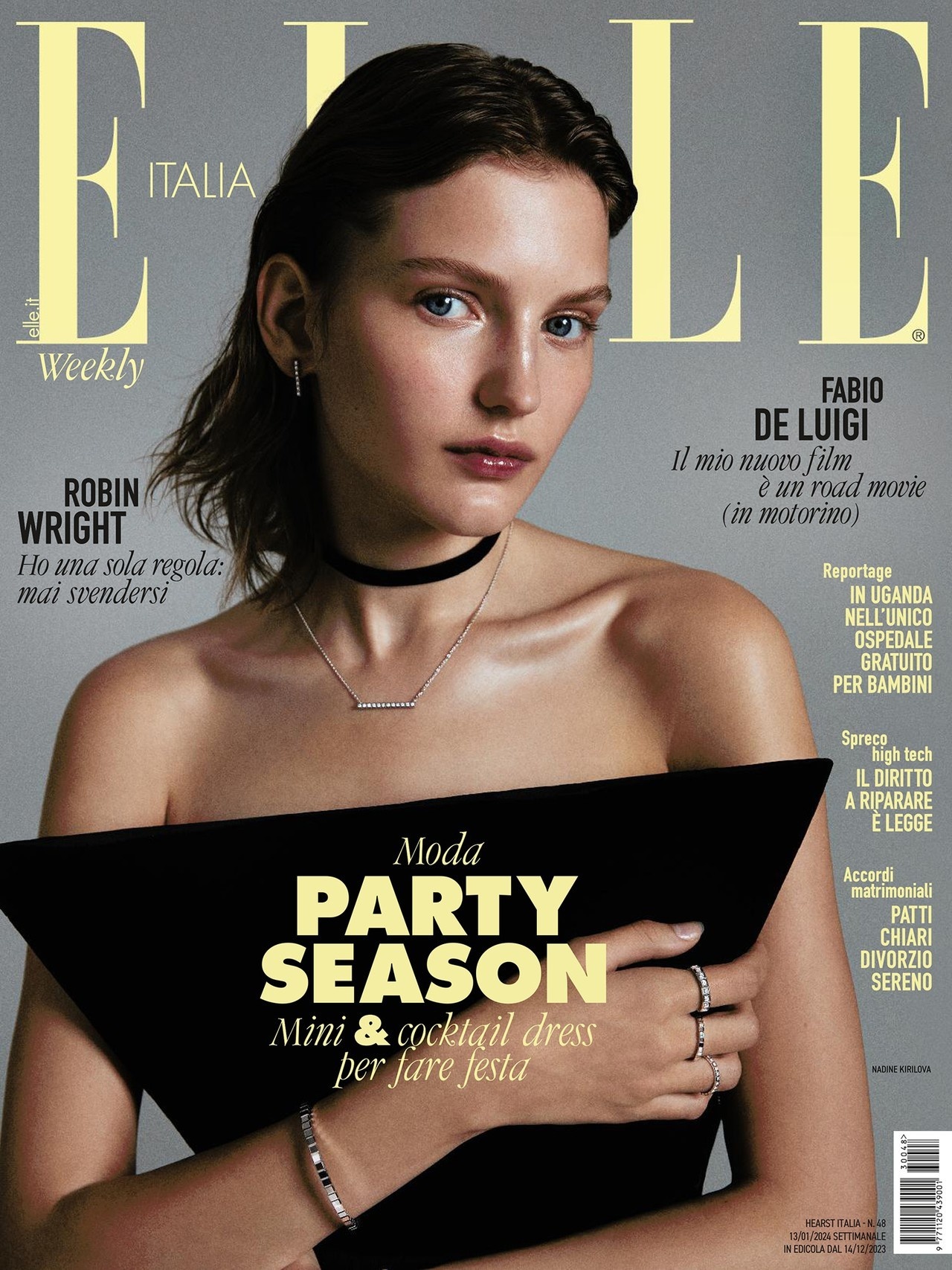 Elle Italia December 2023 Cover Story Editorial